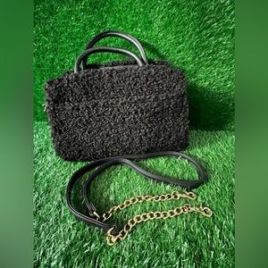 017 Betsey Johnson Black Carpet Bag